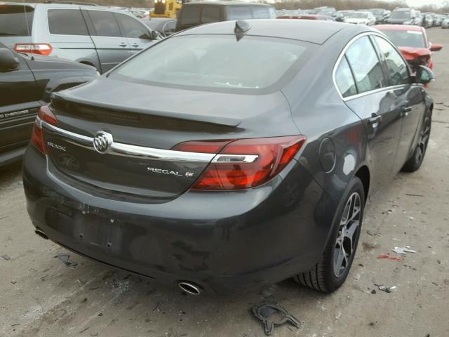 2G4GL5EX2H9174724 - 2017 BUICK REGAL SPOR GRAY photo 4