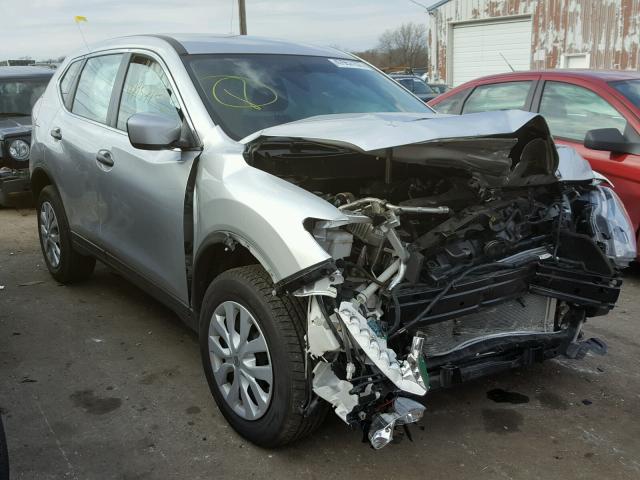 KNMAT2MT5GP700898 - 2016 NISSAN ROGUE S SILVER photo 1