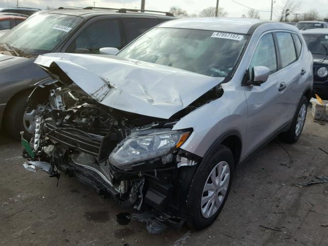 KNMAT2MT5GP700898 - 2016 NISSAN ROGUE S SILVER photo 2