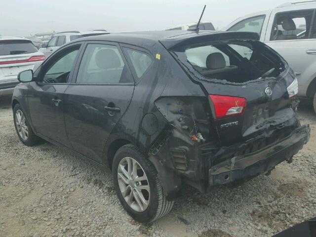 KNAFU5A29C5533979 - 2012 KIA FORTE EX BLACK photo 3