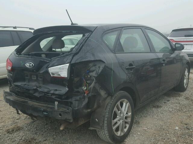 KNAFU5A29C5533979 - 2012 KIA FORTE EX BLACK photo 4