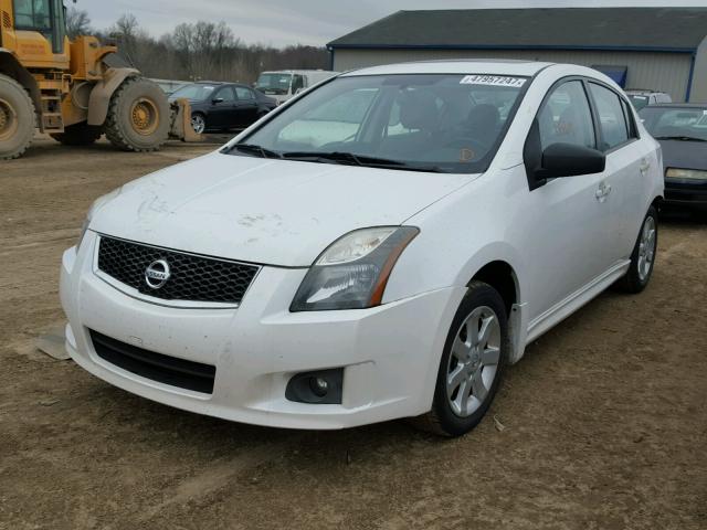 3N1AB6AP4CL609275 - 2012 NISSAN SENTRA 2.0 WHITE photo 2