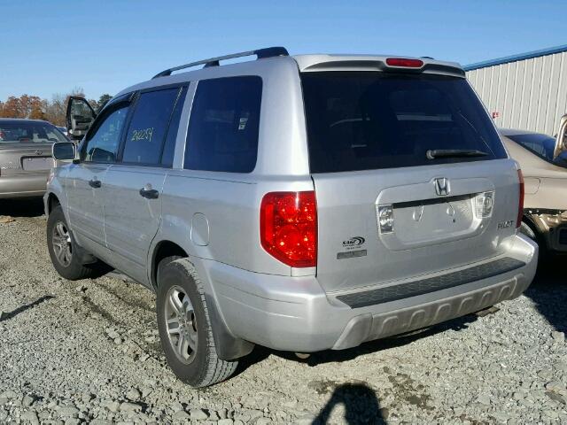 5FNYF18445B051184 - 2005 HONDA PILOT EX SILVER photo 3