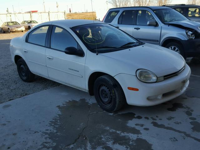 1B3ES46C71D190738 - 2001 DODGE NEON SE WHITE photo 1