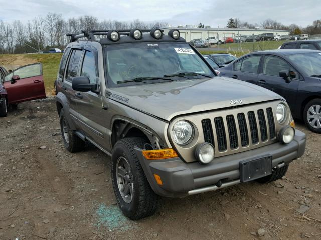 1J8GL38K05W703351 - 2005 JEEP LIBERTY RE BEIGE photo 1