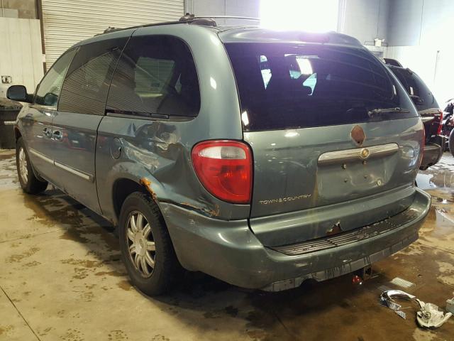 2C4GP54L45R506181 - 2005 CHRYSLER TOWN & COU BLUE photo 3