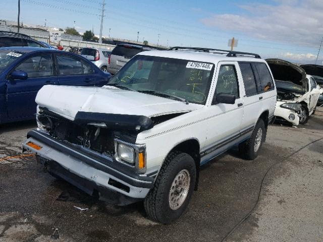 1GNDT13W2P2168601 - 1993 CHEVROLET BLAZER S10 WHITE photo 2