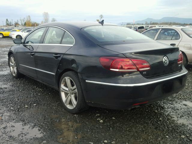 WVWBP7AN1DE546290 - 2013 VOLKSWAGEN CC SPORT BLACK photo 3