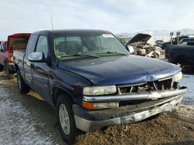 2GCEK19T2Y1174249 - 2000 CHEVROLET SILVERADO BLUE photo 1