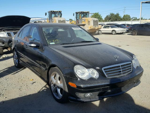 WDBRF52H86F731298 - 2006 MERCEDES-BENZ C GENERATI BLACK photo 1