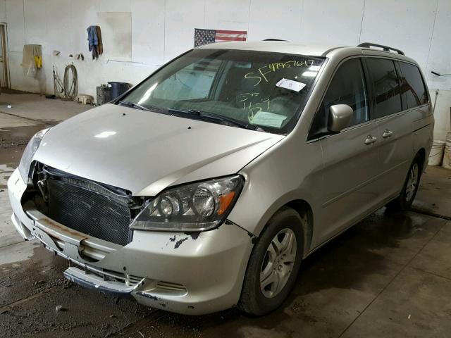 5FNRL38407B108881 - 2007 HONDA ODYSSEY EX SILVER photo 2