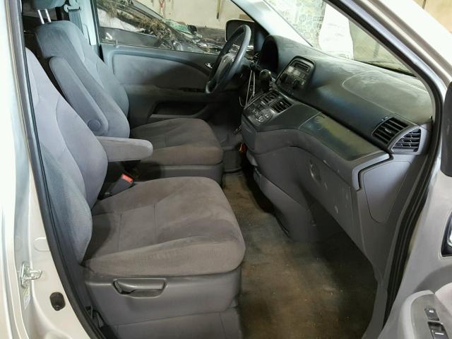 5FNRL38407B108881 - 2007 HONDA ODYSSEY EX SILVER photo 5