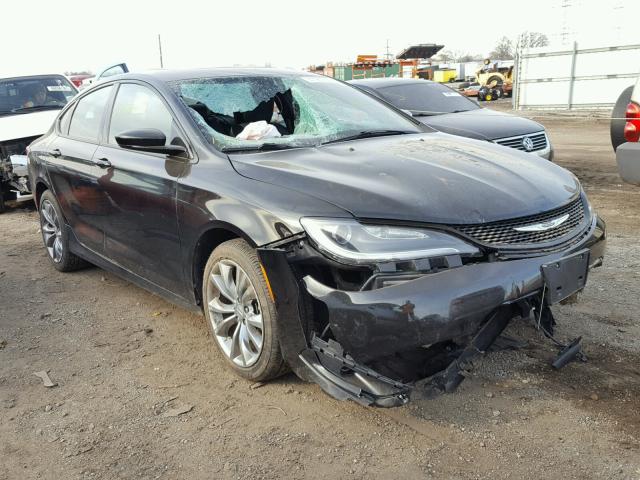 1C3CCCDG3FN556820 - 2015 CHRYSLER 200 S BLACK photo 1