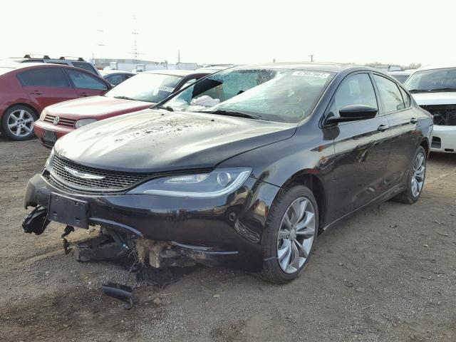 1C3CCCDG3FN556820 - 2015 CHRYSLER 200 S BLACK photo 2