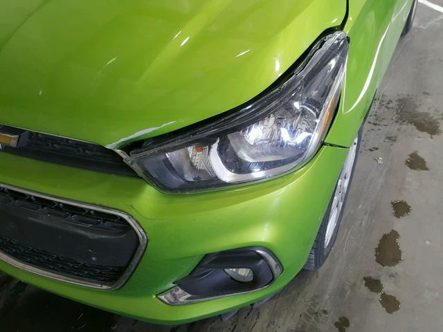 KL8CD6SA9GC611494 - 2016 CHEVROLET SPARK 1LT Зеленый фото 9