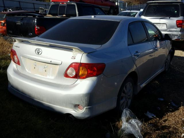 1NXBU4EE1AZ239233 - 2010 TOYOTA COROLLA BA SILVER photo 4