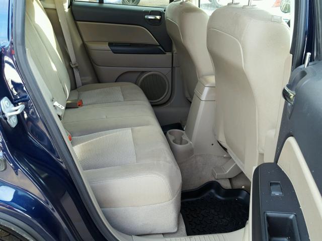 1C4NJCBA4GD569043 - 2016 JEEP COMPASS SP BLUE photo 6