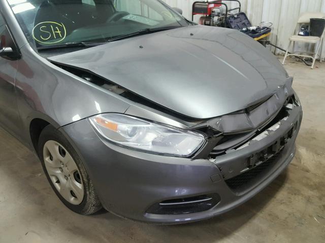 1C3CDFAA8DD332783 - 2013 DODGE DART SE GRAY photo 9