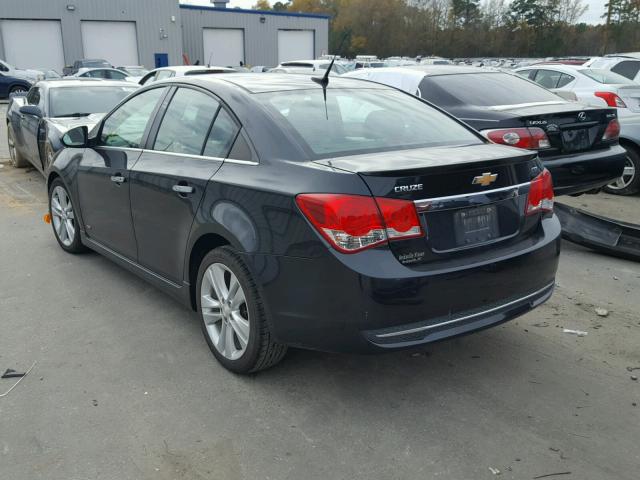 1G1PG5SB9E7322486 - 2014 CHEVROLET CRUZE LTZ BLACK photo 3