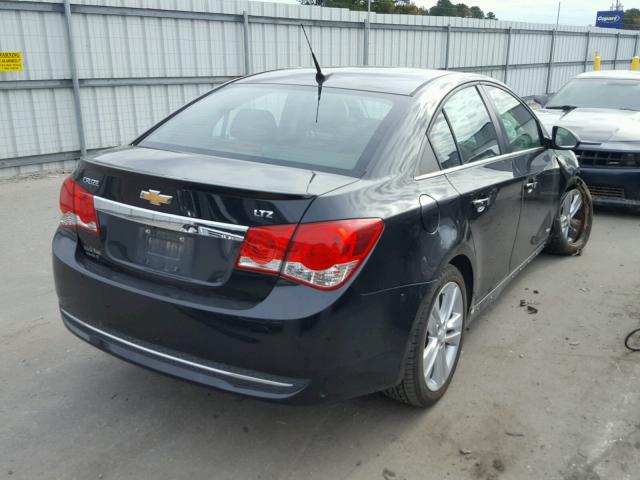 1G1PG5SB9E7322486 - 2014 CHEVROLET CRUZE LTZ BLACK photo 4