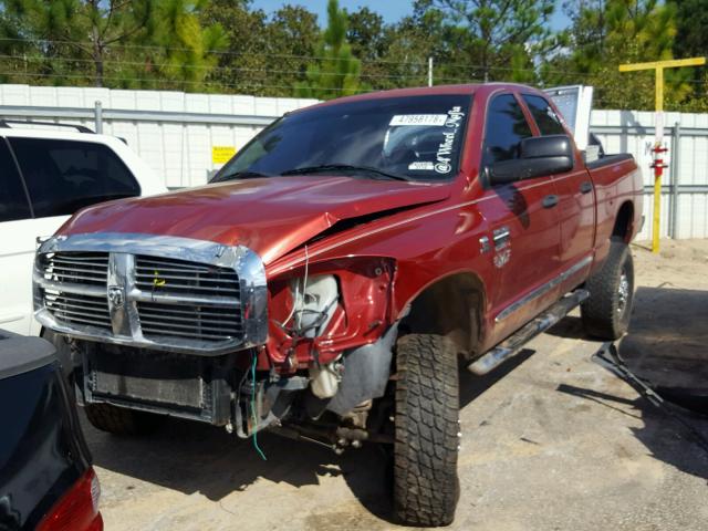 3D3KS28A87G774053 - 2007 DODGE RAM 2500 S წითელი ფოტო 2