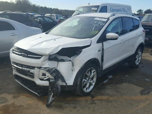 1FMCU0J92EUB05276 - 2014 FORD ESCAPE TIT WHITE photo 2