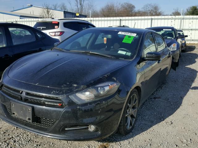 1C3CDFBB7ED902779 - 2014 DODGE DART SXT BLACK photo 2