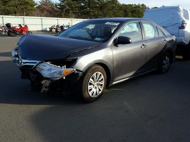 4T4BF1FK1CR244471 - 2012 TOYOTA CAMRY BASE GRAY photo 2