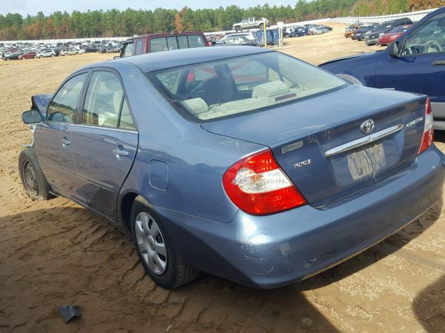 4T1BE32K73U675590 - 2003 TOYOTA CAMRY LE BLUE photo 3