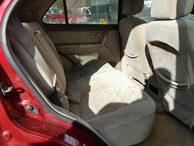 KNDJC733545261238 - 2004 KIA SORENTO EX RED photo 6