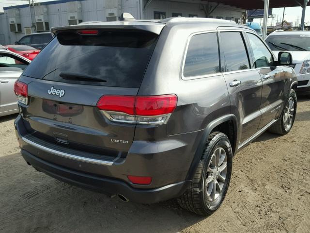 1C4RJEBG8EC529262 - 2014 JEEP GRAND CHER GRAY photo 4