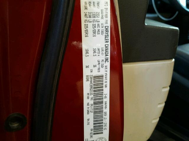 2D8HN44E99R622165 - 2009 DODGE GRAND CARA RED photo 10