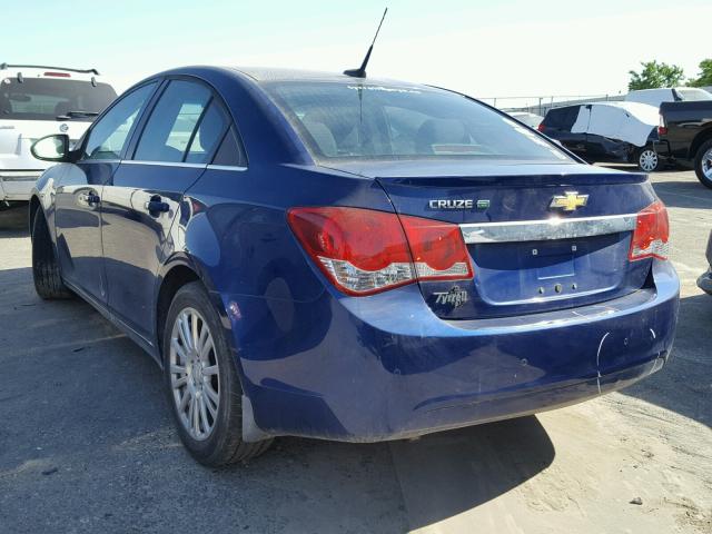 1G1PJ5SC7C7388509 - 2012 CHEVROLET CRUZE ECO BLUE photo 3