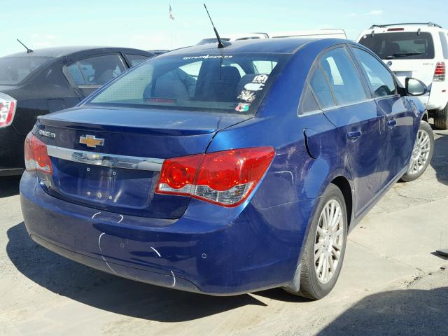 1G1PJ5SC7C7388509 - 2012 CHEVROLET CRUZE ECO BLUE photo 4