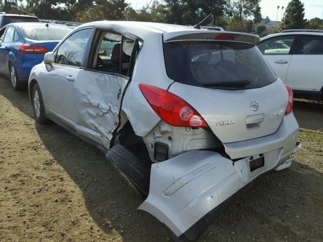 3N1BC13E18L360943 - 2008 NISSAN VERSA S SILVER photo 3