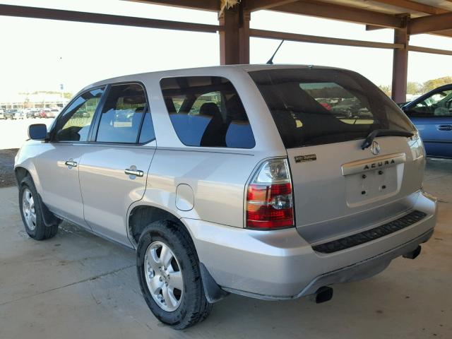 2HNYD18214H550869 - 2004 ACURA MDX SILVER photo 3