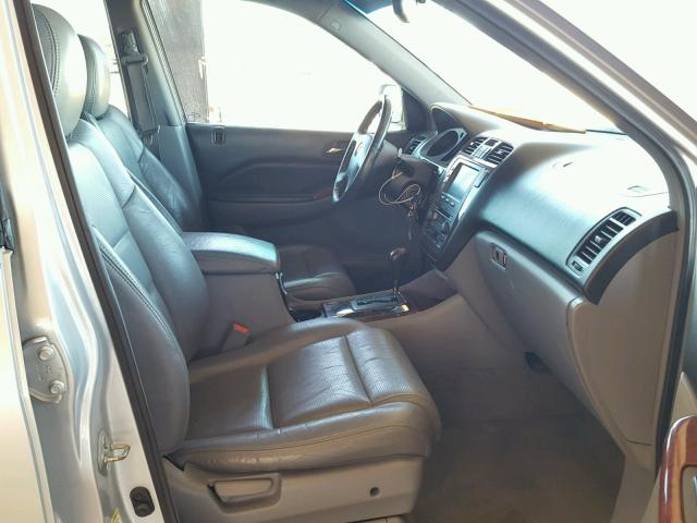 2HNYD18214H550869 - 2004 ACURA MDX SILVER photo 5