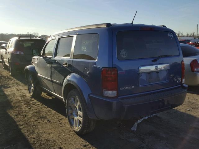 1D8GU58K29W545957 - 2009 DODGE NITRO SLT BLUE photo 3