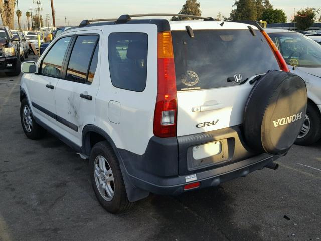 JHLRD78854C038474 - 2004 HONDA CR-V EX WHITE photo 3