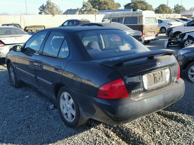 3N1CB51D66L549254 - 2006 NISSAN SENTRA 1.8 BLACK photo 3