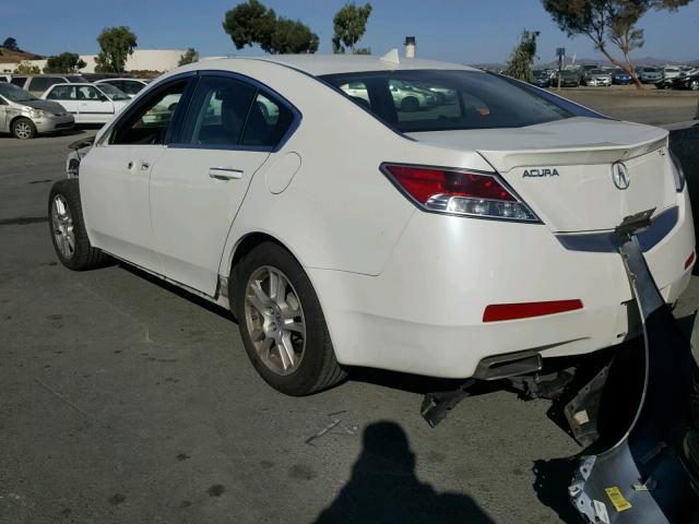 19UUA8F51AA024949 - 2010 ACURA TL WHITE photo 3