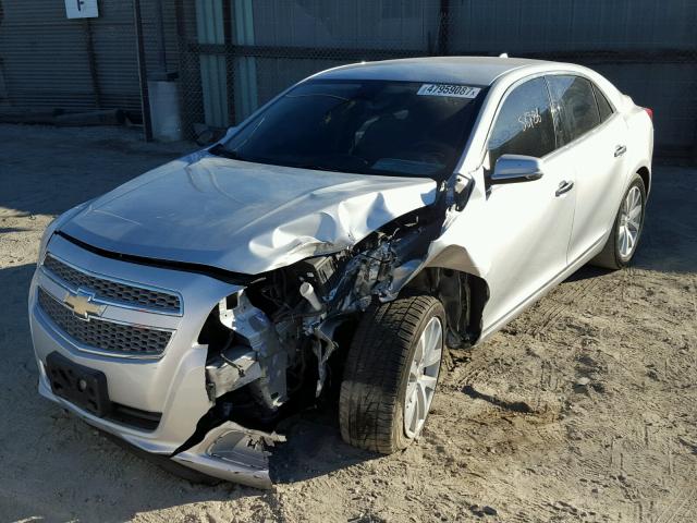 1G11H5SA7DF325577 - 2013 CHEVROLET MALIBU LTZ SILVER photo 2