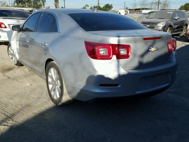 1G11H5SA7DF325577 - 2013 CHEVROLET MALIBU LTZ SILVER photo 3