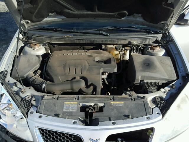 1G2ZA5E03A4108430 - 2010 PONTIAC G6 SILVER photo 7