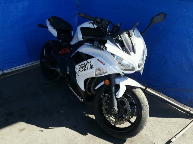 JKAEXEE11DDA09768 - 2013 KAWASAKI EX650 E WHITE photo 1