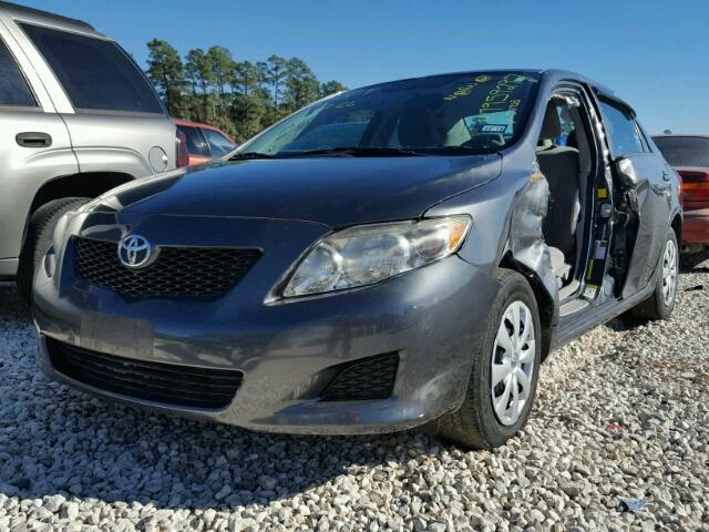 2T1BU4EE1AC511720 - 2010 TOYOTA COROLLA GRAY photo 2