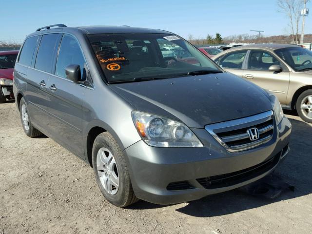 5FNRL38717B461561 - 2007 HONDA ODYSSEY EX GRAY photo 1