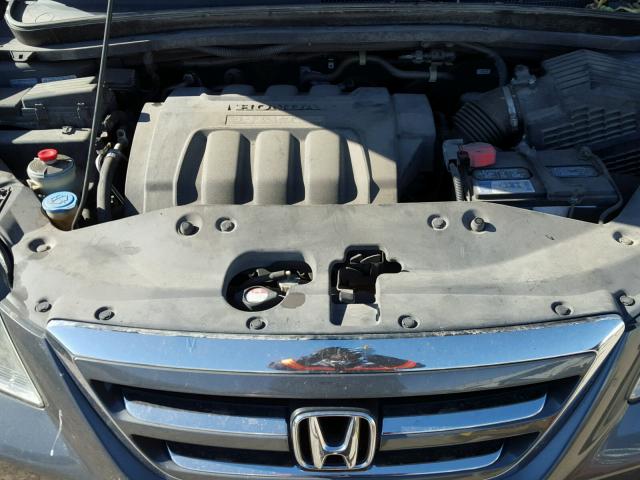 5FNRL38717B461561 - 2007 HONDA ODYSSEY EX GRAY photo 7
