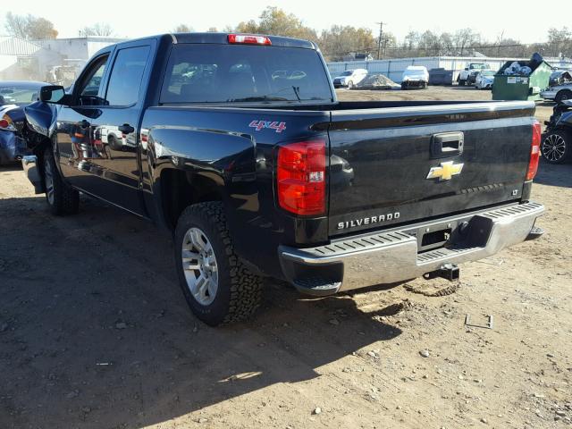 3GCUKREC8EG163193 - 2014 CHEVROLET SILVERADO BLACK photo 3