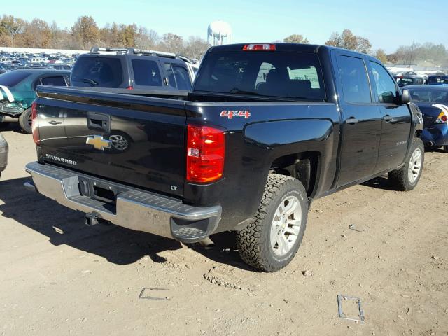 3GCUKREC8EG163193 - 2014 CHEVROLET SILVERADO BLACK photo 4